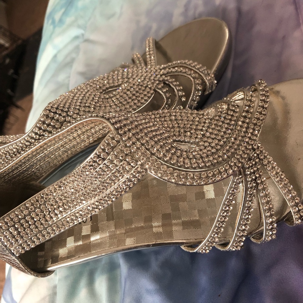 Silver Formal Heels